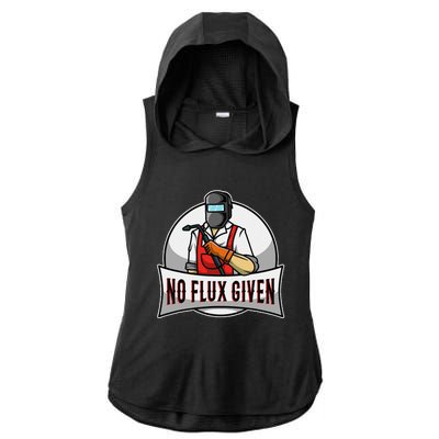 No Flux Given Ladies PosiCharge Tri-Blend Wicking Draft Hoodie Tank