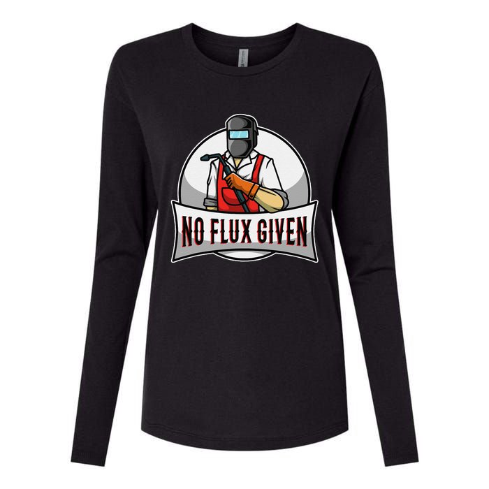 No Flux Given Womens Cotton Relaxed Long Sleeve T-Shirt