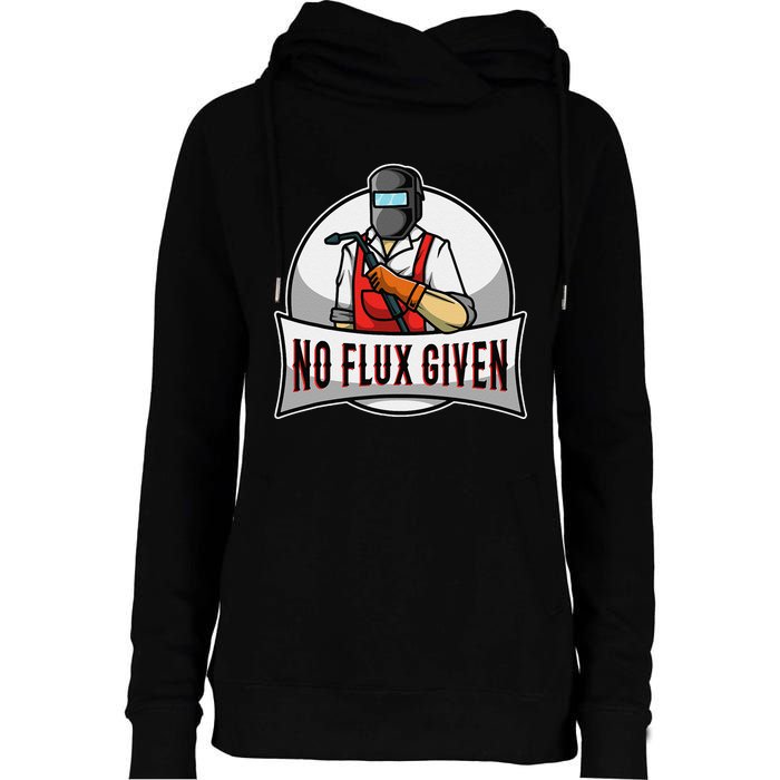 No Flux Given Womens Funnel Neck Pullover Hood