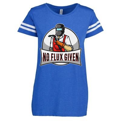 No Flux Given Enza Ladies Jersey Football T-Shirt