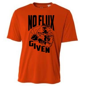 No Flux Given Funny Welder & Welding Cooling Performance Crew T-Shirt