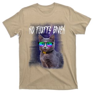 No Fluffs Given Funny Sarcastic Cat MEOW T-Shirt