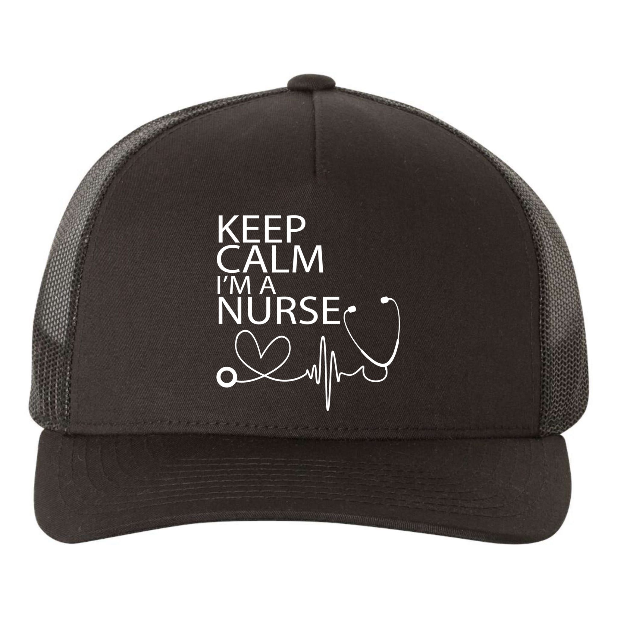 Nurse Funny Gift Cool Keep Calm Tee Cool Gift Yupoong Adult 5-Panel Trucker Hat