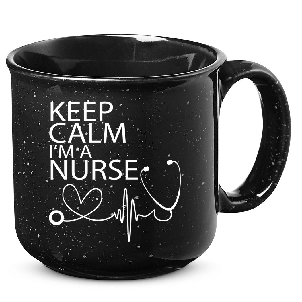 Nurse Funny Gift Cool Keep Calm Tee Cool Gift 15oz Campfire Ceramic Mug