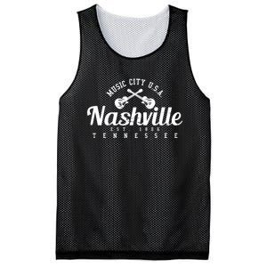 Nashville Funny Gift Gift Country Music City Guitar Gift Mesh Reversible Basketball Jersey Tank