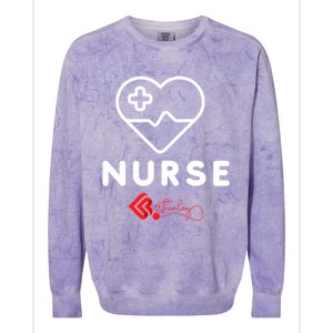 Nurse Funny Gift Colorblast Crewneck Sweatshirt