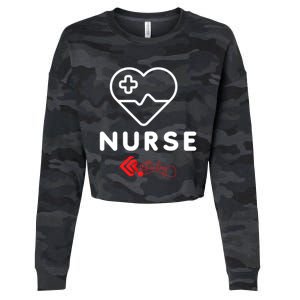 Nurse Funny Gift Cropped Pullover Crew