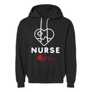 Nurse Funny Gift Garment-Dyed Fleece Hoodie