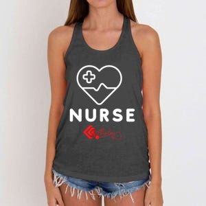 Nurse Funny Gift Women's Knotted Racerback Tank