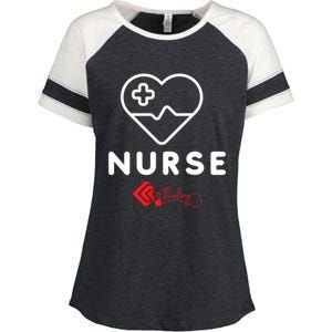 Nurse Funny Gift Enza Ladies Jersey Colorblock Tee