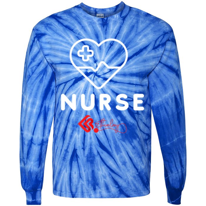 Nurse Funny Gift Tie-Dye Long Sleeve Shirt