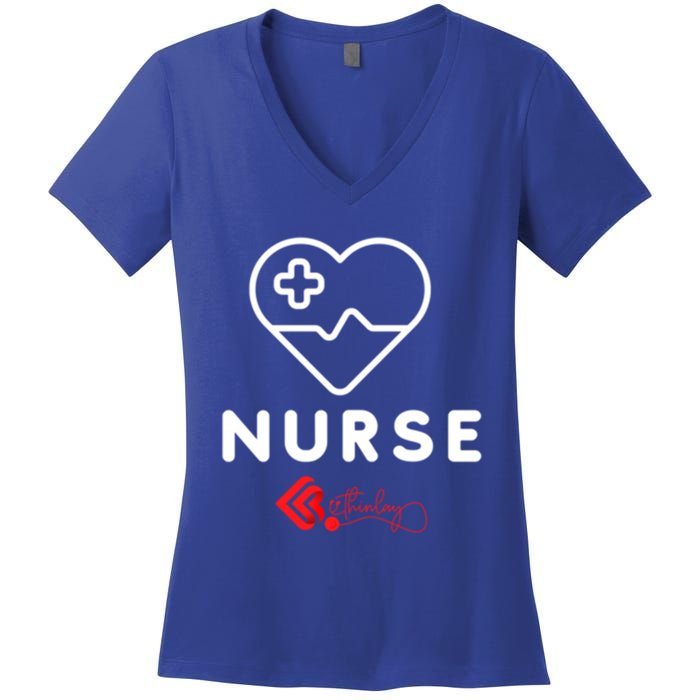 Nurse Funny Gift Women's V-Neck T-Shirt