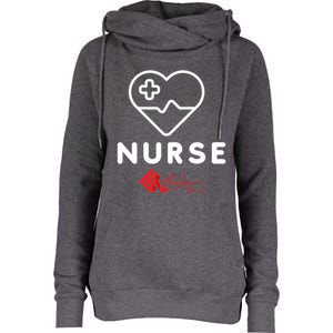 Nurse Funny Gift Womens Funnel Neck Pullover Hood