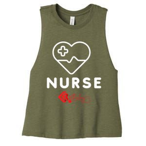 Nurse Funny Gift Women's Racerback Cropped Tank