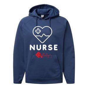 Nurse Funny Gift Performance Fleece Hoodie