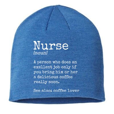 Nurse Funny Gift Sustainable Beanie