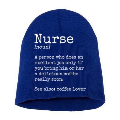 Nurse Funny Gift Short Acrylic Beanie