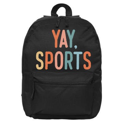 Nonsports Fan Go Sports Yay Sports 16 in Basic Backpack
