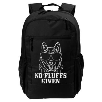 No Fluffs Given German Shepherd Akita Dog Mom Daily Commute Backpack