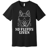 No Fluffs Given German Shepherd Akita Dog Mom Premium T-Shirt