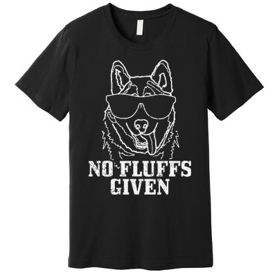 No Fluffs Given German Shepherd Akita Dog Mom Premium T-Shirt