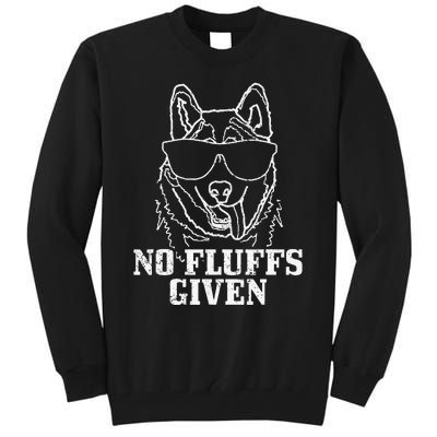 No Fluffs Given German Shepherd Akita Dog Mom Tall Sweatshirt