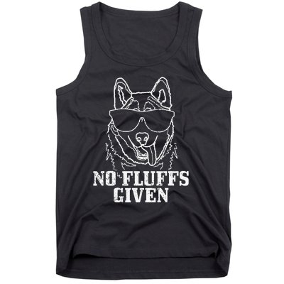 No Fluffs Given German Shepherd Akita Dog Mom Tank Top