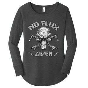 No Flux Given Weld Welder Welding Gift Women's Perfect Tri Tunic Long Sleeve Shirt