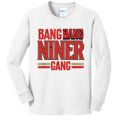 Niner Football Gang Kids Long Sleeve Shirt