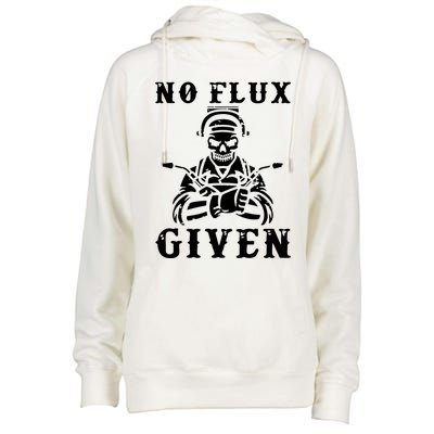 No Flux Given Welder Engineer Fabrication Engineering Weld Womens Funnel Neck Pullover Hood