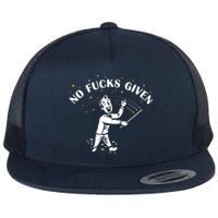 No Fucks Given Flat Bill Trucker Hat