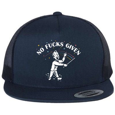 No Fucks Given Flat Bill Trucker Hat