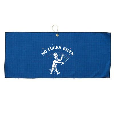 No Fucks Given Large Microfiber Waffle Golf Towel