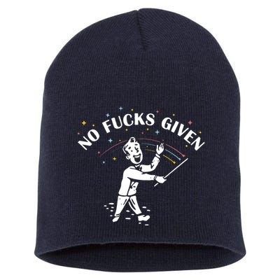 No Fucks Given Short Acrylic Beanie