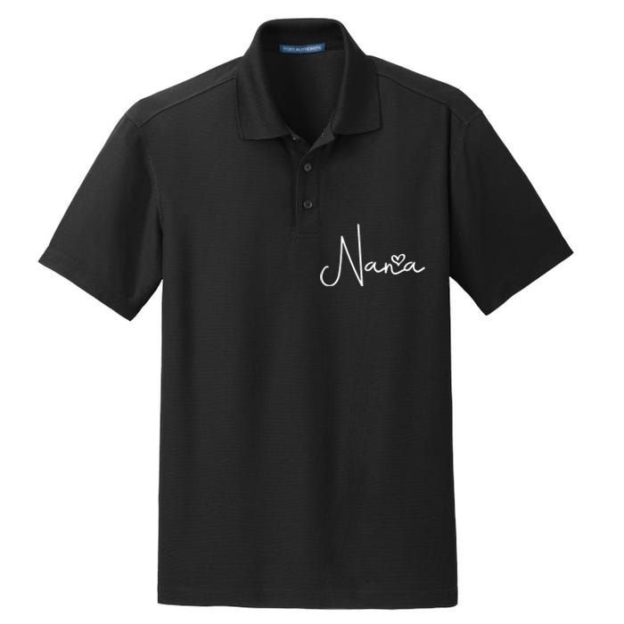 Nana For Grandma Women Christmas Mother's Day Birthday Gift Dry Zone Grid Polo