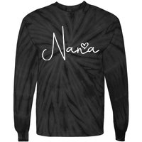 Nana For Grandma Women Christmas Mother's Day Birthday Gift Tie-Dye Long Sleeve Shirt