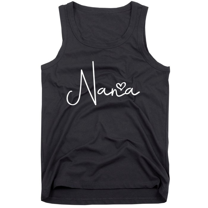 Nana For Grandma Women Christmas Mother's Day Birthday Gift Tank Top