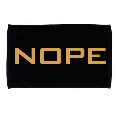 Nope | Funny Grumpy Sarcastic Sarcasm Bad Attitude Microfiber Hand Towel