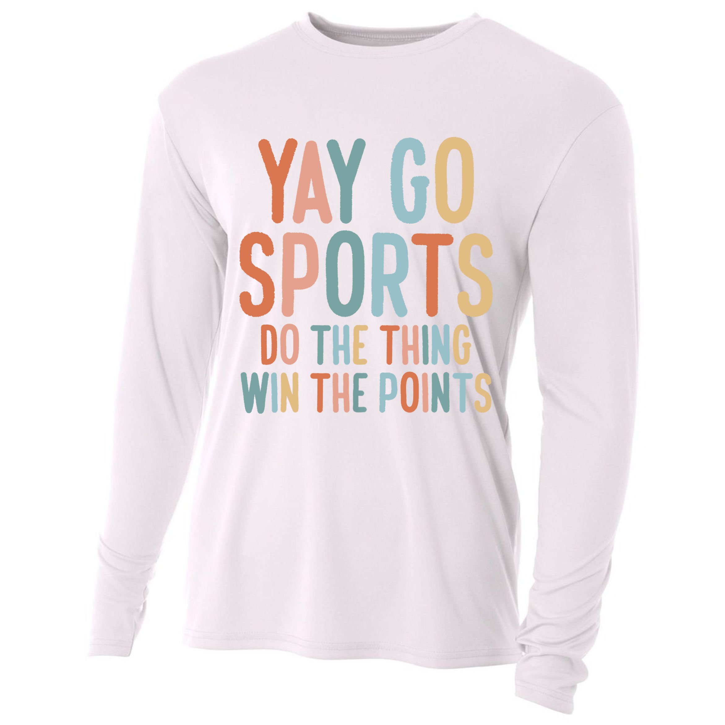 NonSports Fan Go Sports Yay Sports Cooling Performance Long Sleeve Crew