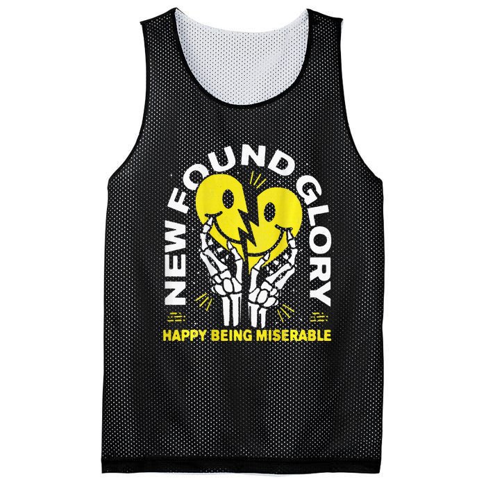 New Found Glory Happy Being Miserable Mesh Reversible Basketball Jersey Tank