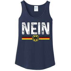 Nein Funny German No Germany Flag Souvenir Oktoberfest Gift Ladies Essential Tank