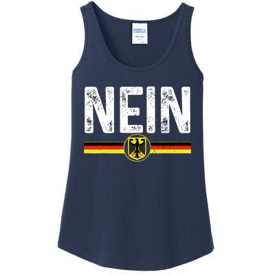 Nein Funny German No Germany Flag Souvenir Oktoberfest Gift Ladies Essential Tank