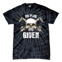 No Flux Given Skull Torch Craftsman Welding Welder Gift Tie-Dye T-Shirt