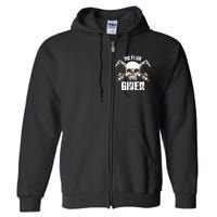 No Flux Given Skull Torch Craftsman Welding Welder Gift Full Zip Hoodie