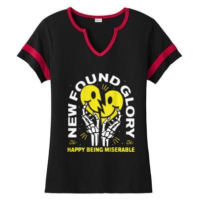 New Found Glory Happy Being Miserable Ladies Halftime Notch Neck Tee