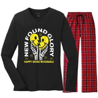 New Found Glory Happy Being Miserable Women's Long Sleeve Flannel Pajama Set 