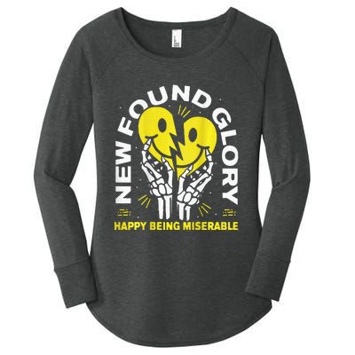 New Found Glory Happy Being Miserable Women's Perfect Tri Tunic Long Sleeve Shirt