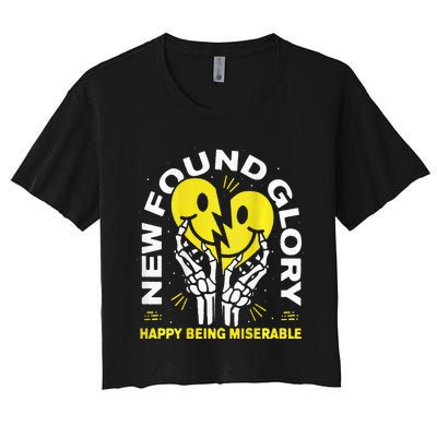 New Found Glory Happy Being Miserable Women's Crop Top Tee