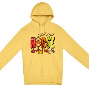 Nurse Fall Holiday Premium Pullover Hoodie