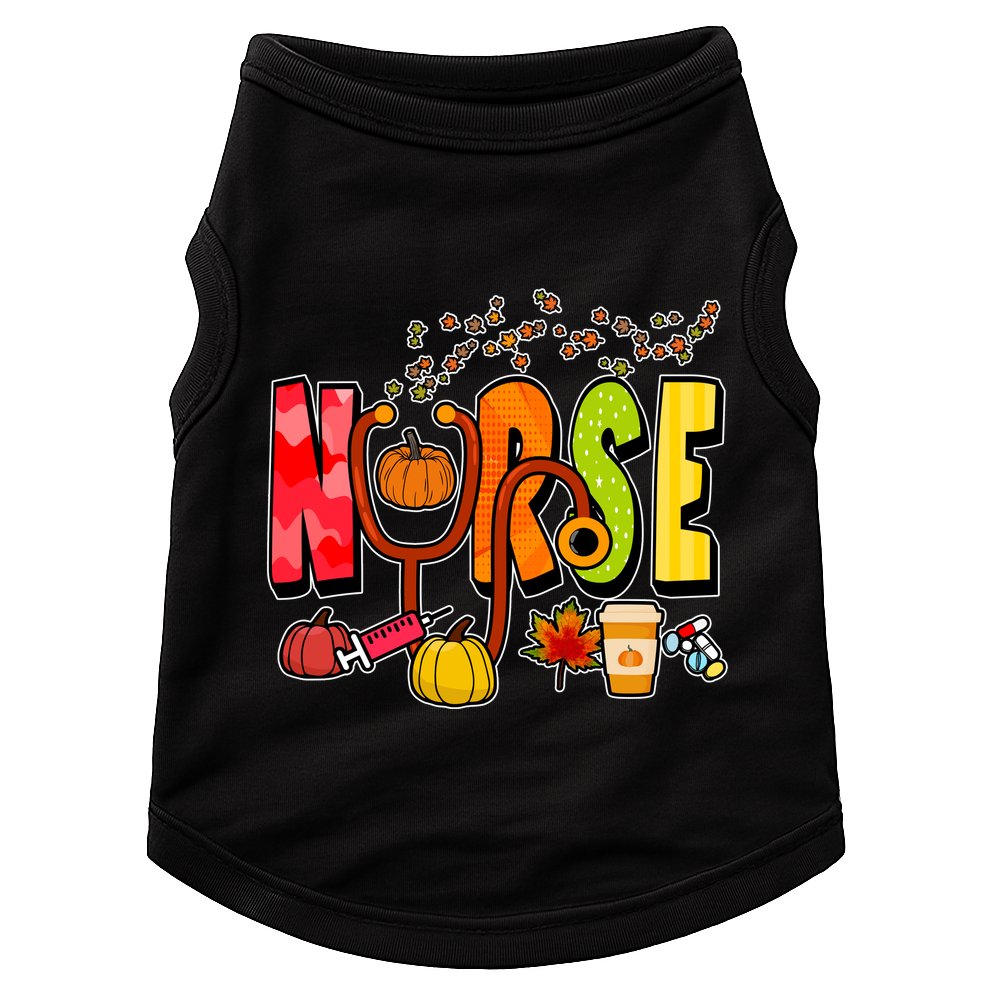 Nurse Fall Holiday Doggie Tank